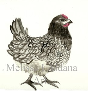 Blue Bell Chicken painting